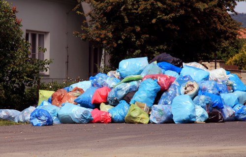 Innovative waste disposal solutions at a construction site