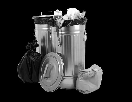 Team removing household waste