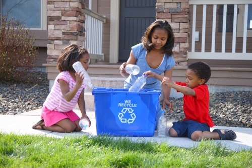 Professional waste removal service in action